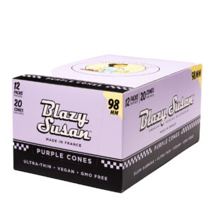 BLAZY SUSAN PURPLE CONES 98MM SIZE BOX 12/20PK