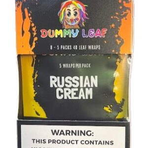 DUMMY LEAF CIGAR WRAPS RUSSIAN CREAM 8/5CT BOX