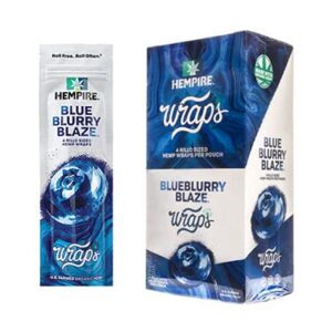 HEMPIRE 4/99 WRAPS BLUE BLURRY BLAZE 15CT