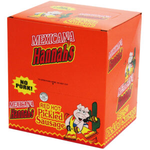 HANNAH'S BIG PICKLED MEXICANA RED HOT NO PORK 20CT