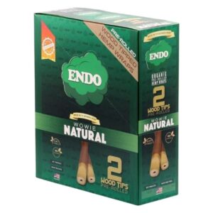 ENDO HEMP WRAPS WOOD TIP NATURAL 2/15CT