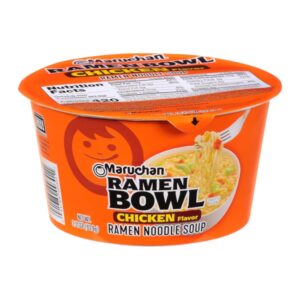 MARUCHAN SOUP RAMEN NOODLE BOWL CHICKEN 3.3OZ 6CT