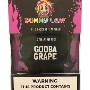 DUMMY LEAF CIGAR WRAPS GOOBA GRAPE 8/5CT BOX