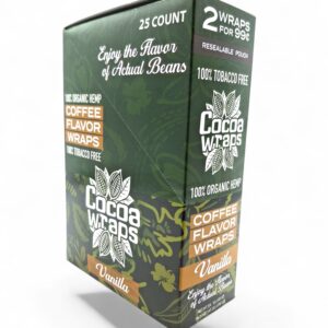 COCOA WRAPS COFFEE FLAVOR WRAPS 2/.99 25CT -VANILLA