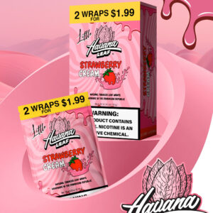 LITTLE HAVANA LEAF 2/1.99 20CT BOX -STRAWBERRY CREAM