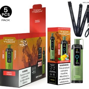 TICK TOCK 20000PUFF DISPOSABLE 5CT -EXOTIC MANGO