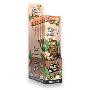 BLAZY SUSAN TEA LEAF CONES 2PK/10CT -PEACH