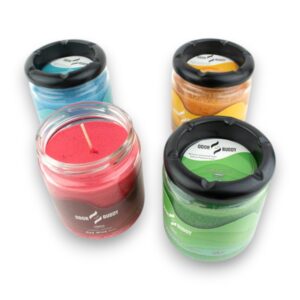 CANDLE ODOR BUDDY ASHTRAY LID JAR 12OZ