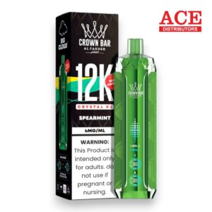 AL FAKHER CROWN BAR DISPOSABLE CRYSTAL V2 12000 PUFF 5CT SPEARMINT