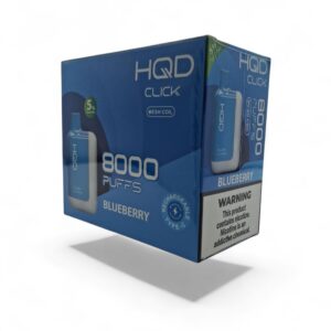 HQD CLICK 8000 PUFFS DISPOSABLE KIT 5CT BOX - BLUEBERRY