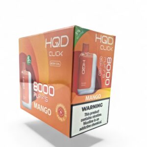 HQD CLICK 8000 PUFFS DISPOSABLE KIT 5CT BOX - MANGO