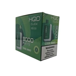 HQD CLICK 8000 PUFFS DISPOSABLE KIT 5CT BOX - COOL MINT