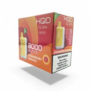 HQD CLICK 8000 PUFFS DISPOSABLE KIT 5CT BOX - STRAWBERRY BANANA