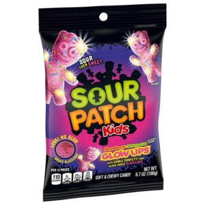 PEG SOUR PATCH KIDS STRAWBERRY WATERMELON GLOW UPS 6.7OZ