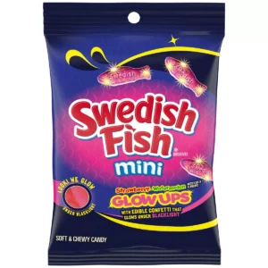 PEG SWEDISH FISH MINI STRAWBERRY WATERMELON GLOW UPS 6.7OZ