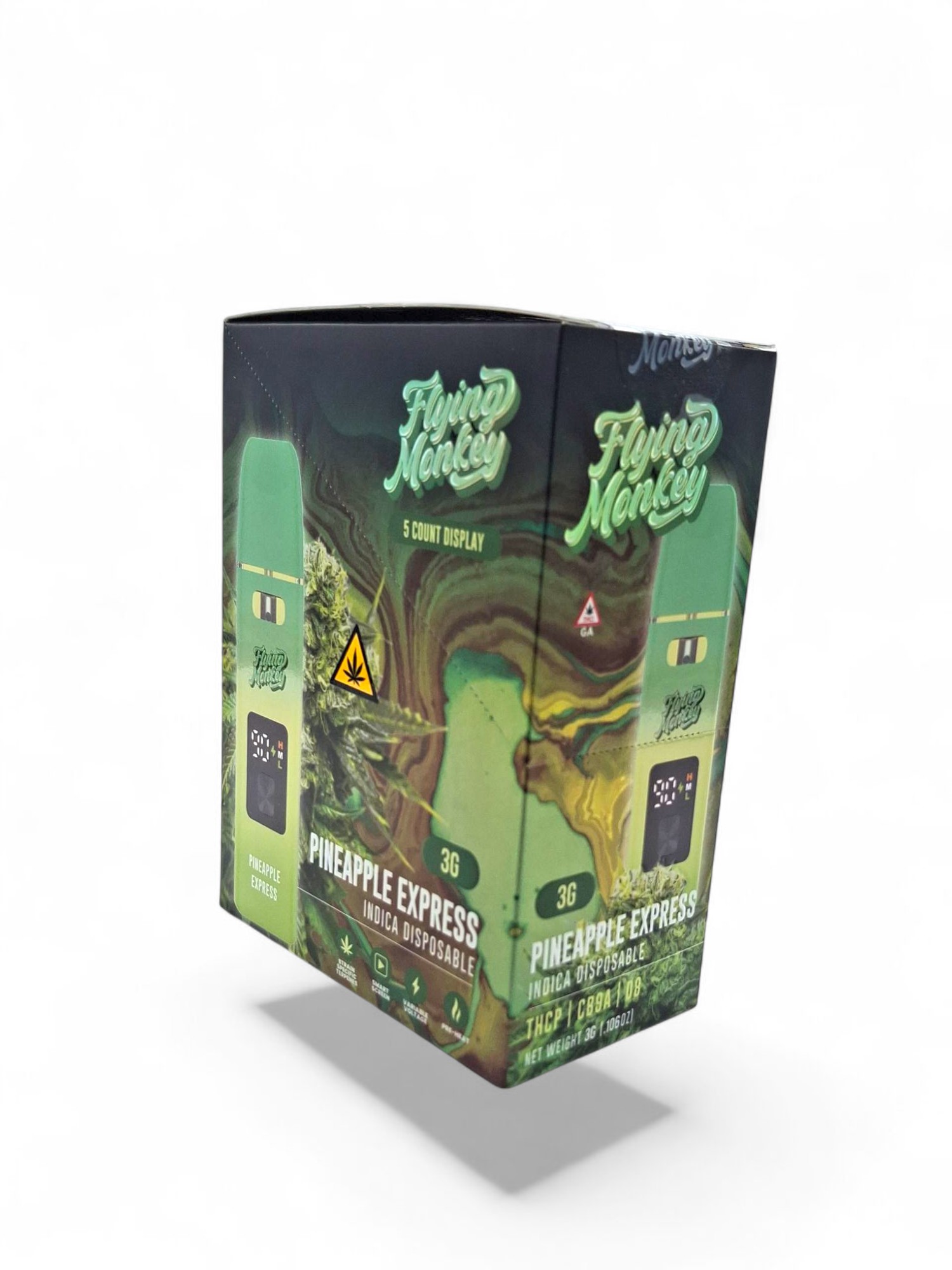 FLYING MONKEY 3G THC-P/CB9A DISPOSABLE 5CT -PINEAPPLE EXPRESS INDICA