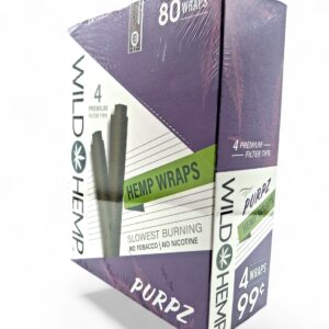 WILD HEMP WRAPS 4/.99 PURPZ 20CT