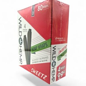 WILD HEMP WRAPS 4/.99 SWEET BOX 20CT