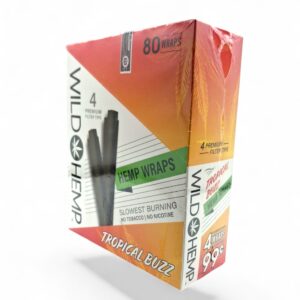 WILD HEMP WRAPS 4/.99 TROPICAL BUZZ BOX 20CT