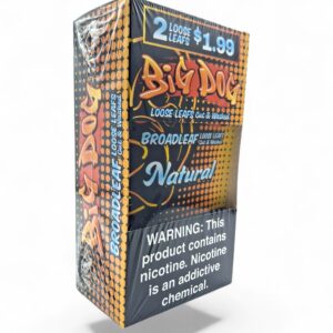 BIG DOG BROADLEAF WRAPS 2/1.99 20CT -NATURAL