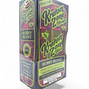 KRATOM ZONE WRAPS 3PK/15CT BERRY BLUNT