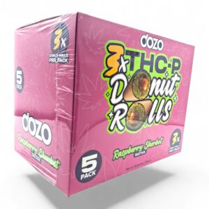 DOZO 2GM THC-P DONUT ROLLS 3PK/5CT -RASPBERRY SHERBET