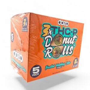 DOZO 2GM THC-P DONUT ROLLS 3PK/5CT -FROSTED WEDDING CAKE
