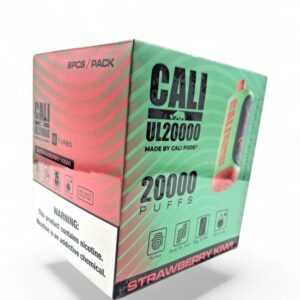 CALI UL20000 PUFF DISPOSABLE 5% 6CT -STRAWBERRY KIWI
