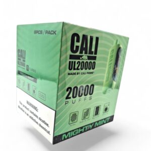 CALI UL20000 PUFF DISPOSABLE 5% 6CT -MIGHTY MINT