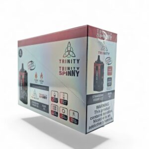TRINITY SPINNY DISPOSABLES DUAL FLAVOR 30000PUFF 5CT -STRAWBERRY YOGURT ICE/BLACK ICE