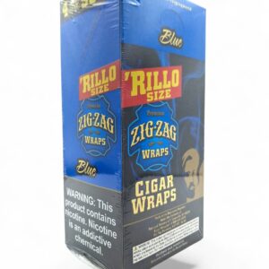 ZIGZAG RILLO 4/.99 BLUE 15CT