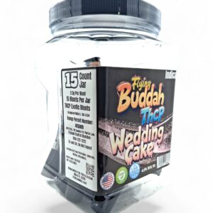 FLYING BUDDAH 3.5GM EXOTIC THCP BLUNTS 15CT JAR -WEDDING CAKE INDICA