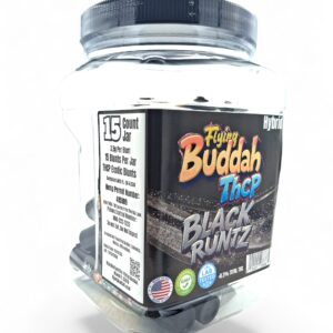 FLYING BUDDAH 3.5GM EXOTIC THCP BLUNTS 15CT JAR -BLACK RUNTZ HYBRID