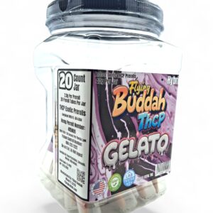 FLYING BUDDAH 2GM INDOOR EXOTIC THCP PREROLL 20CT JAR -GELATO HYBRID