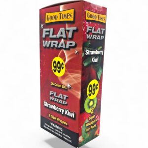GOOD TIMES FLAT WRAP STRAWBERRY/KIWI 2/25CT
