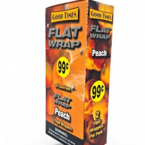 GOOD TIMES FLAT WRAP PEACH 2/25CT
