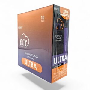 FUME ULTRA BANANA CANDY 2500 PUFFS 10CT