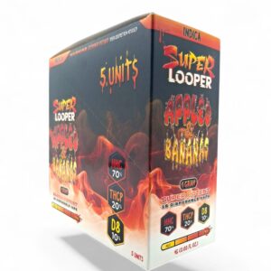 SUPER LOOPER 1GM THC-P DISPOSABLES 5CT -APPLES & BANANAS INDICA