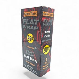 GOOD TIMES FLAT WRAP BLACK CHERRY 2/25CT