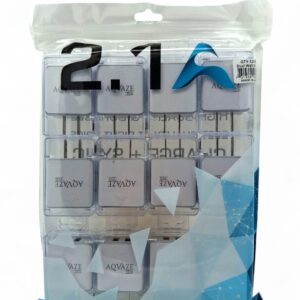 AQVAZE 2.1A USB DUAL WALL ADAPTOR 12CT
