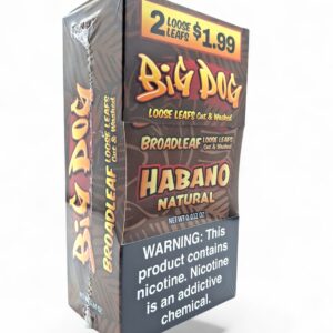 BIG DOG BROADLEAF WRAPS 2/1.99 20CT -HABANO NATURAL