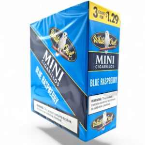 WHITEOWL MINI 3/1.29 BLUE RASPBERRY 3/15CT