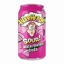 WARHEAD SODA WATERMELON 12OZ CAN 12CT