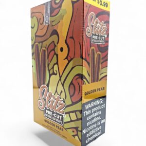 SLITZ NATURAL LEAF TOBACCO WRAPS 2/.99 15CT - GOLDEN PEAR