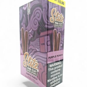 SLITZ NATURAL LEAF TOBACCO WRAPS 2/.99 15CT - PURPLE PUNCH