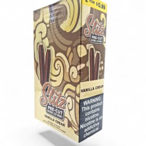 SLITZ NATURAL LEAF TOBACCO WRAPS 2/.99 15CT - VANILLA CREAM