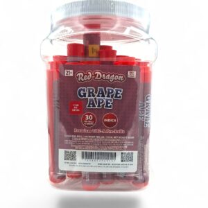 RED DRAGON 1.5GM THCA PREROLL 30CT -GRAPE APE