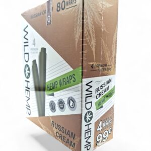 WILD HEMP WRAPS 4/.99 RUSSIAN CREAM BOX 20CT