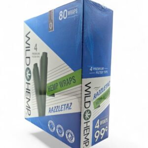 WILD HEMP WRAPS 4/.99 RAZZLETAZ BOX 20CT