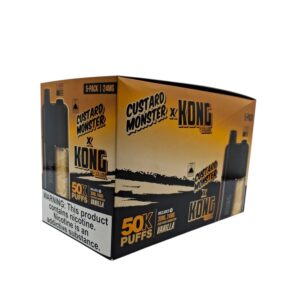 KONG 50K PUFFS CUSTARD MONSTER 24MG E-LIQUID 5CT -VANILLA